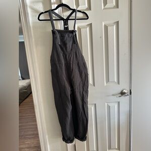 Arie Waffle Tie Overalls